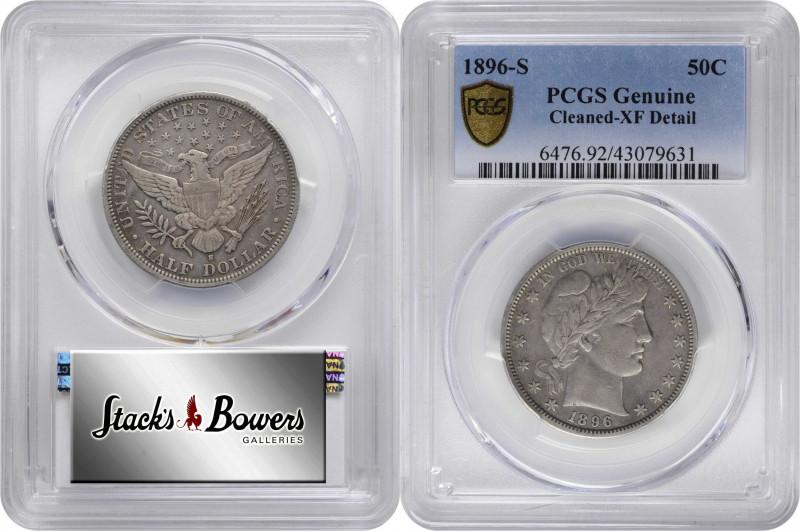 1896-S Barber Half Dollar. EF Details--Cleaned (PCGS).

PCGS# 6476. NGC ID: 24...