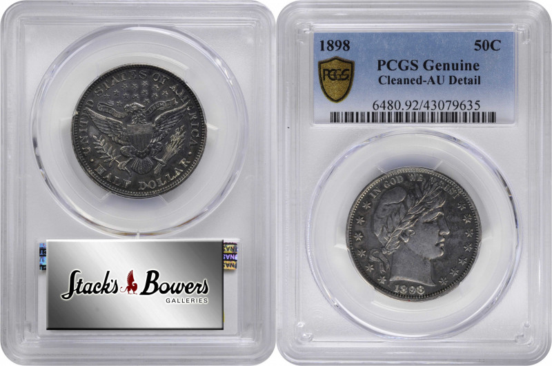 1898 Barber Half Dollar. AU Details--Cleaned (PCGS).

PCGS# 6480. NGC ID: 24M3...