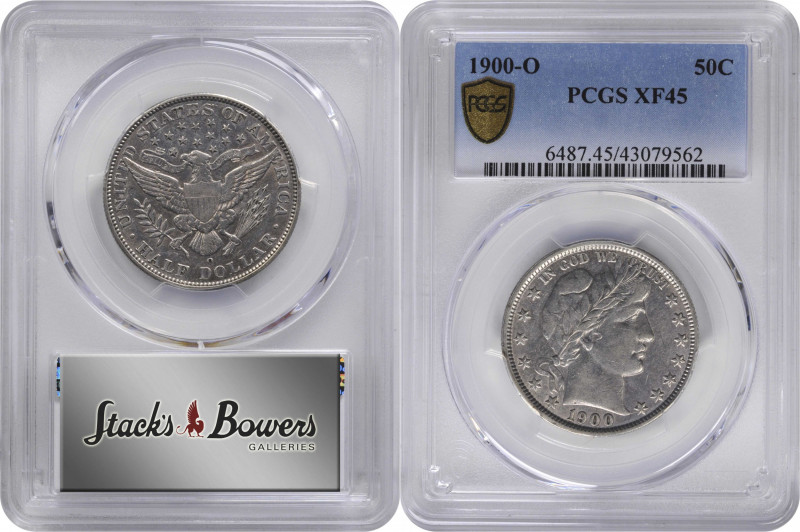 1900-O Barber Half Dollar. EF-45 (PCGS).

PCGS# 6487. NGC ID: 24MA.

From th...