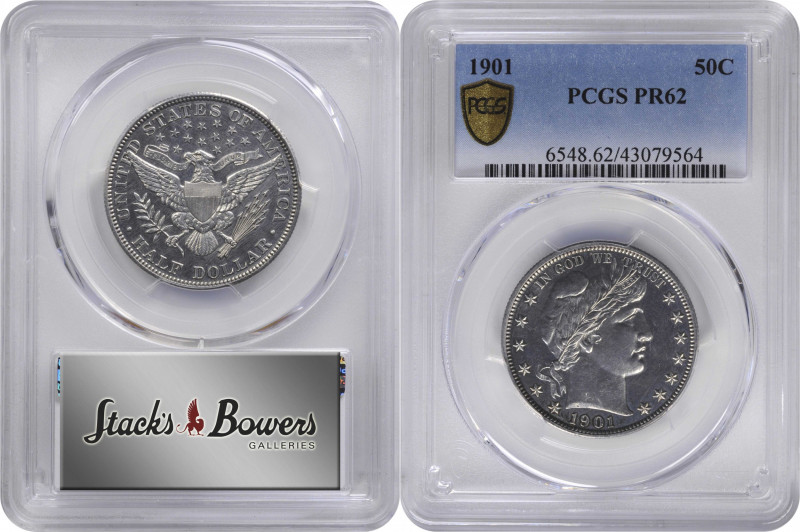 1901 Barber Half Dollar. Proof-62 (PCGS).

PCGS# 6548. NGC ID: 24P5.

From t...