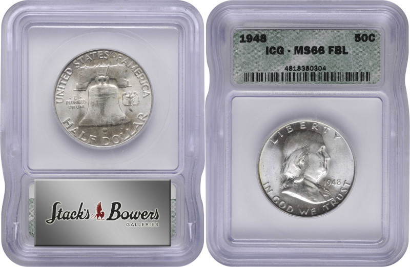 1948 Franklin Half Dollar. MS-66 FBL (ICG).

PCGS# 86651. NGC ID: 24SR.