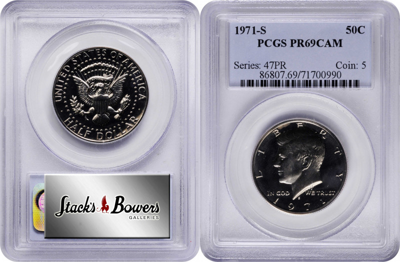 1971-S Kennedy Half Dollar. Proof-69 Cameo (PCGS).

PCGS# 86807. NGC ID: 24WM.