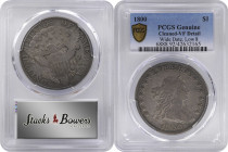 1800 Draped Bust Silver Dollar. BB-190, B-10. Rarity-3. Very Wide Date, Low 8. VF Details--Cleaned (PCGS).

PCGS# 6888. NGC ID: 24X9.