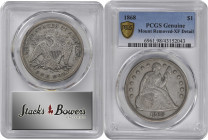 1868 Liberty Seated Silver Dollar. OC-5. Rarity-3-. EF Details--Mount Removed (PCGS).

PCGS# 6961. NGC ID: 24ZB.