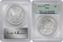 1878 Morgan Silver Dollar. 8 Tailfeathers. MS-64 (PCGS). OGH.

PCGS# 7072. NGC ID: 253H.

From the Birdwatcher Type Set, with a portion of the pro...