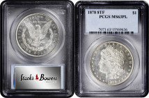 1878 Morgan Silver Dollar. 8 Tailfeathers. MS-63 PL (PCGS).

PCGS# 7073. NGC ID: 253H.