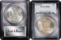 1878 Morgan Silver Dollar. 8 Tailfeathers. MS-63 (PCGS).

PCGS# 7072. NGC ID: 253H.
