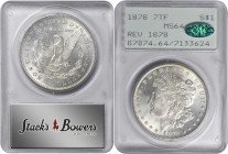 1878 Morgan Silver Dollar. 7 Tailfeathers. Reverse of 1878. MS-64 (PCGS). CAC. OGH--First Generation.

PCGS# 7074. NGC ID: 253K.

From the Hobart ...