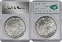 1878 Morgan Silver Dollar. 7 Tailfeathers. Reverse of 1879. MS-64 (PCGS). CAC. OGH--First Generation.

PCGS# 7076. NGC ID: 253L.

From the Hobart ...
