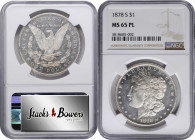 1878-S Morgan Silver Dollar. MS-65 PL (NGC).

PCGS# 7083. NGC ID: 253R.