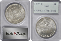 1879-S Morgan Silver Dollar. MS-65 (PCGS). OGH--First Generation.

PCGS# 7092. NGC ID: 253X.

From the Hobart Collection.