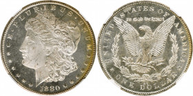 1880-CC Morgan Silver Dollar. MS-65 (NGC).

PCGS# 7100. NGC ID: 2542.

From the Cassidy Collection.