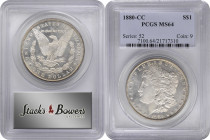 1880-CC Morgan Silver Dollar. MS-64 (PCGS).

PCGS# 7100. NGC ID: 2542.

From the Birdwatcher Type Set, with a portion of the proceeds to benefit T...