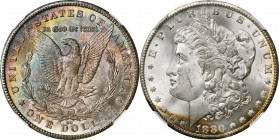 1880-CC Morgan Silver Dollar. MS-64 * (NGC).

PCGS# 7100. NGC ID: 2542.