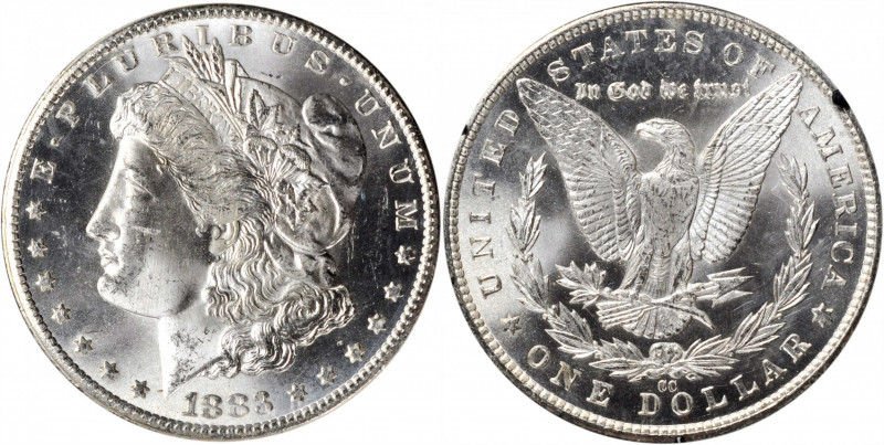 1883-CC GSA Morgan Silver Dollar. MS-64 (NGC).

The original box and card are ...