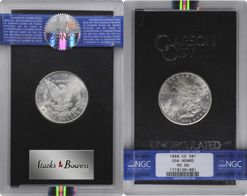 1884-CC GSA Morgan Silver Dollar. MS-66 (NGC).

The original box and card are ...