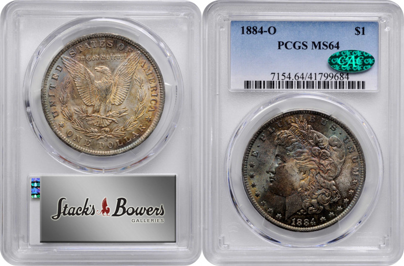 1884-O Morgan Silver Dollar. MS-64 (PCGS). CAC.

PCGS# 7154. NGC ID: 254N.