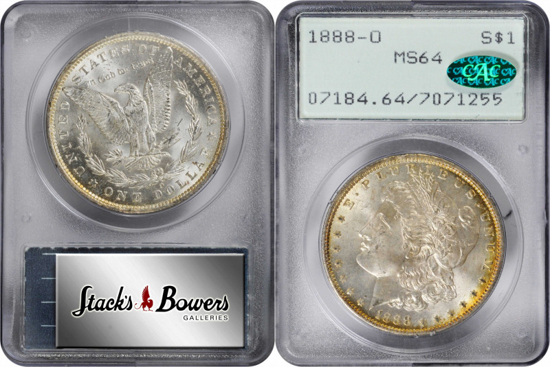 1888-O Morgan Silver Dollar. MS-64 (PCGS). CAC. OGH--First Generation.

PCGS# ...