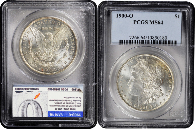 1900-O Morgan Silver Dollar. MS-64 (PCGS).

PCGS# 7266. NGC ID: 256F.