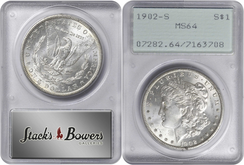 1902-S Morgan Silver Dollar. MS-64 (PCGS). OGH--First Generation.

PCGS# 7282....