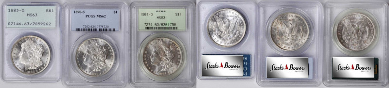 Lot of (3) Mint State Pre-1921 Morgan Silver Dollars. (PCGS).

Included are: 1...