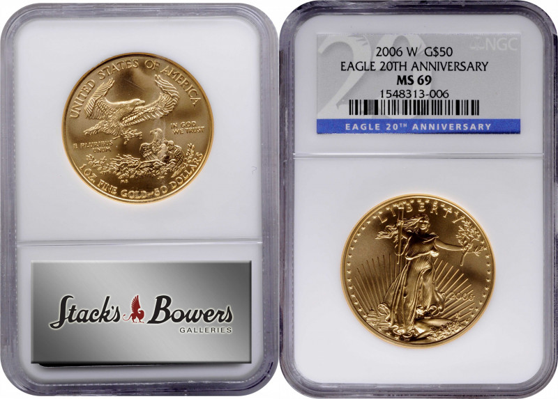 2006-W One-Ounce Gold Eagle. Burnished. MS-69 (NGC).

PCGS# 89992. NGC ID: CPR...