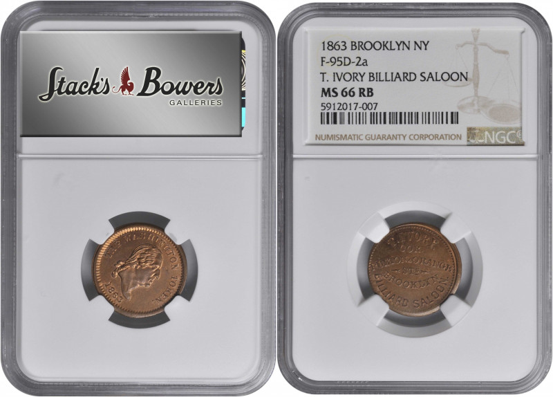 New York--Brooklyn. 1863 Thomas Ivory. Fuld-095D-2a, Musante GW-591, Baker-547. ...