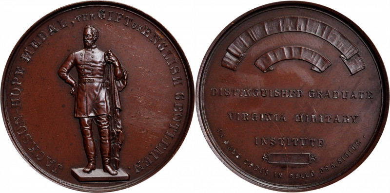 Undated Jackson-Hope Medal for Distinguished Graduates of Virginia Military Inst...