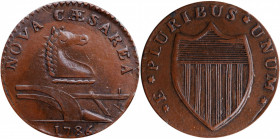 "1786" New Jersey Copper. Electrotype Copy. Maris 14-J. Nearly As Made.

172.84 grains.

From the Collection of Richard Rossa, formerly of Rossa a...