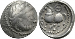 EASTERN EUROPE. Imitations of Philip II of Macedon (3rd century BC). Drachm. "Dachreiter" type.