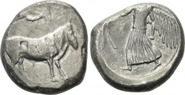 SICILY. Katane. Tetradrachm (Circa 465-450 BC).