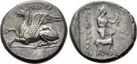 THRACE. Abdera. Stater (Circa 386-375 BC). Polykrates, magistrate.