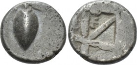 BOEOTIA. Orchomenos. Obol (Circa 500-480 BC).