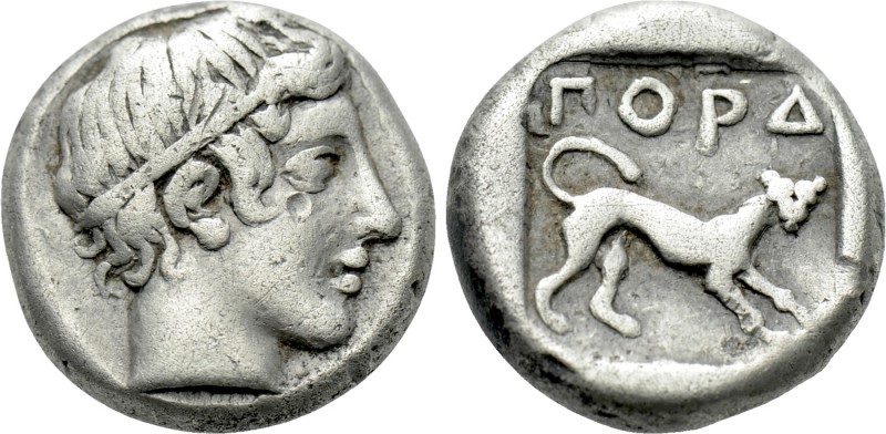 MYSIA. Pordosilene. Hemidrachm (4th century BC).

Obv: Young male head right, ...