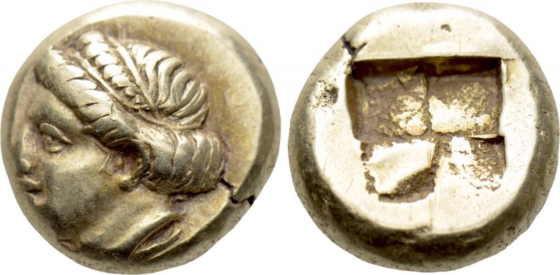 IONIA. Phokaia. EL Hekte (Circa 478-387 BC). 

Obv: Female head left; below, s...