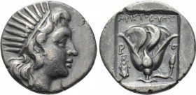 CARIA. Rhodes. Drachm (Circa 188-170 BC). Aristoboulos, magistrate.