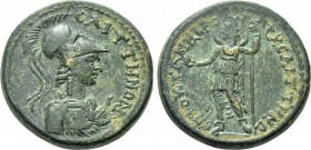 LYDIA. Saitta. Pseudo-autonomous. Time of the Antonines (138-192). Ae. Okt. Kinbros, archon.