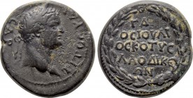 PHRYGIA. Laodicea ad Lycum. Titus (Caesar, 69-79). Ae. G. Ioulios Kotys and Klaudia Zenonis, magistrates.