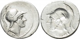 OCTAVIAN. Denarius (30-29 BC). Uncertain Italian mint, possibly Rome. Obverse brockage.