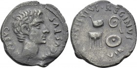 AUGUSTUS (27 BC-14 AD). Denarius. Rome. C. Antistius Reginus, moneyer.