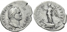 VESPASIAN (69-79). Denarius. Rome. "Judaea Capta" commemorative.