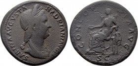 SABINA (Augusta, 128-136/7). Sestertius. Rome.