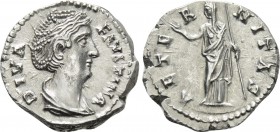 DIVA FAUSTINA I (Died 140/1). Denarius. Rome. Struck under Antoninus Pius.