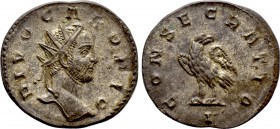 DIVUS CARUS (Died 283). Antoninianus. Lugdunum. Struck under Carinus and Numerian.