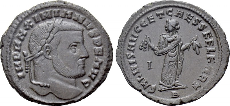 MAXIMIANUS HERCULIUS (First reign, 286-305). Follis. Carthago. 

Obv: IMP MAXI...