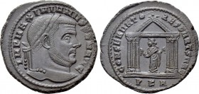 MAXIMIANUS HERCULIUS (First reign as Senior Augustus, 305-307). Follis. Carthago.