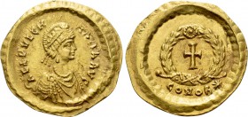 AELIA PULCHERIA (Augusta, 414-453). GOLD Tremissis. Constantinople.