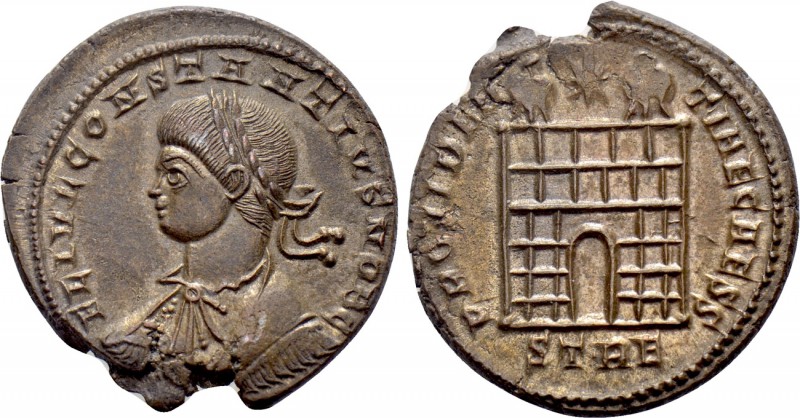 CONSTANTIUS II (Caesar, 324-337). Follis. Treveri. 

Obv: FL IVL CONSTANTIVS N...
