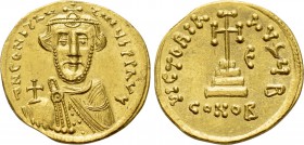 CONSTANS II (641-668). GOLD Solidus. Constantinople. Dated IY 5 (647).