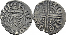 ENGLAND. Henry III (1216-1272). Penny. Canterbury; Nicole, moneyer. Long cross type, class IIIc; im: crescent and star.